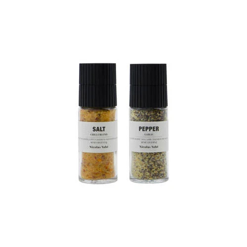 Nicolas Vahé geschenkset met zout, chili, peper en knoflook