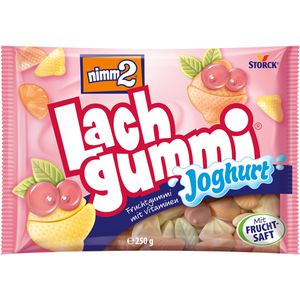 Nimm2 Fruchtgummis Lachgummi Joghurt, mit Fruchtsaft und Vitaminen, 250g