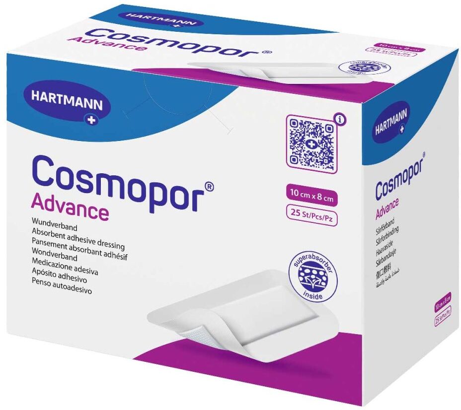 Cosmopor Advance 8x10 cm 25stk
