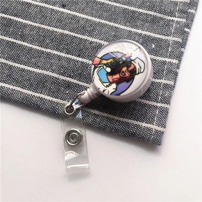 Cute Cartoon Nurse Badge Reel Retractable Badge Holder For Doctors, Nurses & Students y06