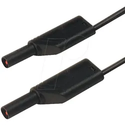 MLS WS 200-2 SW - Messleitung, 2,5 mm2, 2,0 m, schwarz, gesichert, stapelbar