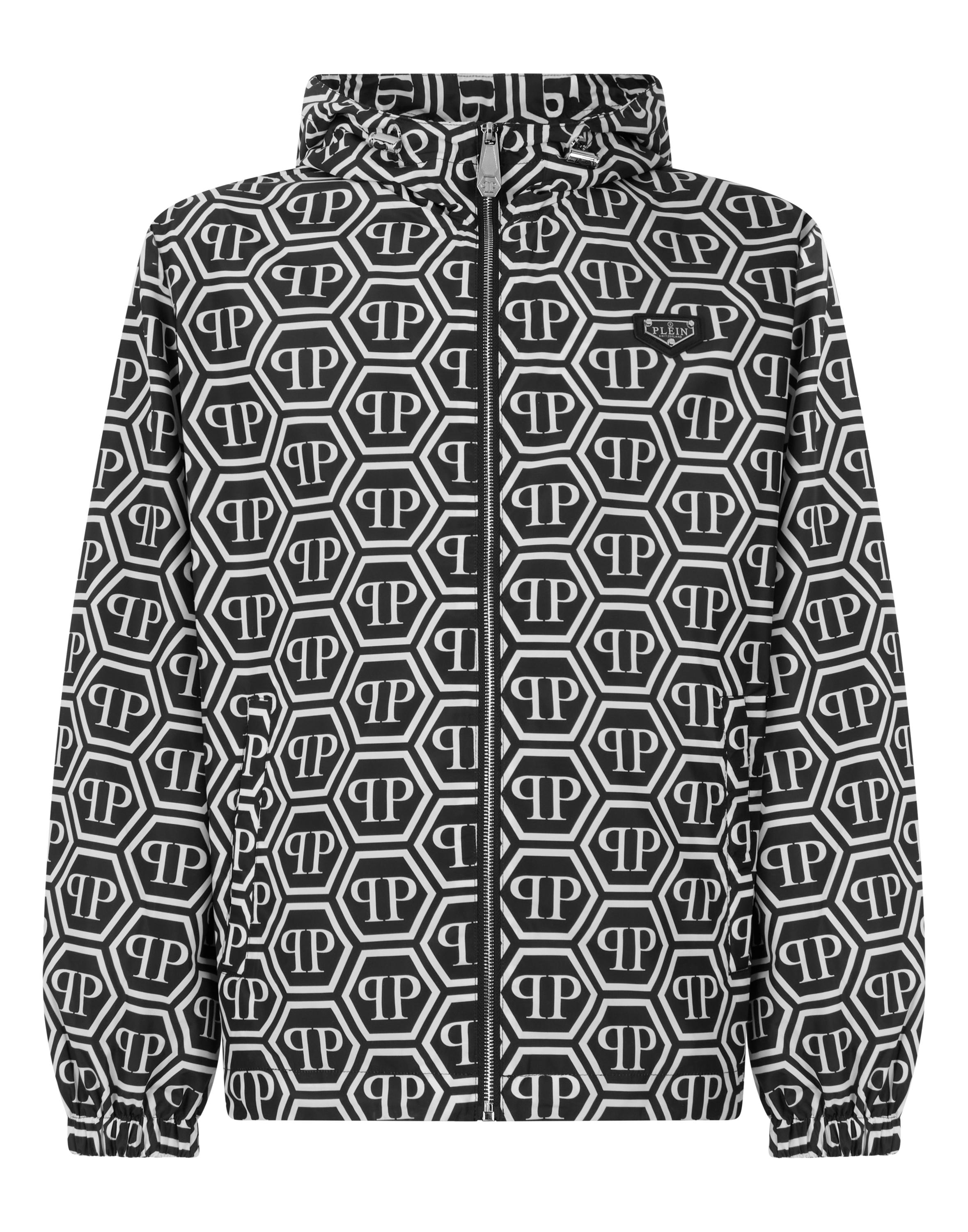 Philipp Plein Nylonjacke Monogram - Schwarz