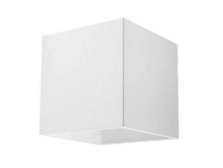 Wandleuchte Quad, Weiß, Metall, 12x10x10 cm, ISO 9001, Touch (on/off), Lampen & Leuchten, Innenbeleuchtung, Wandleuchten, Wandlampen mit Schalter