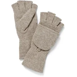 Tchibo - Strickfleece-Klappfäustlinge - Unisex - Gr. 6,5 - beige