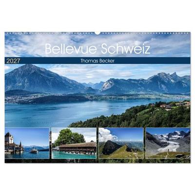 Bellevue Schweiz (Wandkalender 2027 DIN A2 quer), CALVENDO Monatskalender