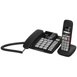 Gigaset DL780 Plus - Mit Schnur/schnurlos - ECO DECT\GAP - Schwarz