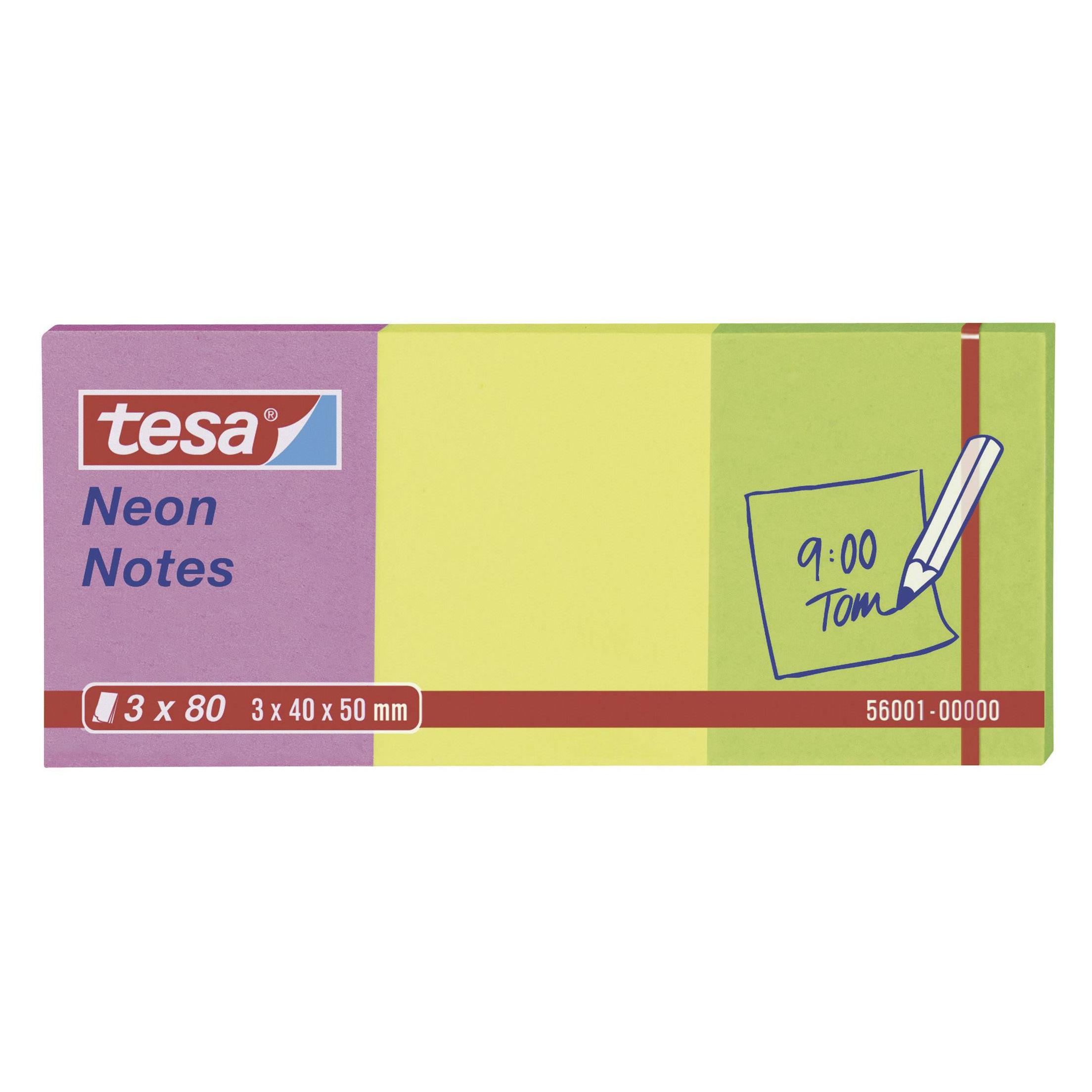 tesa Notizblätter, Haftnotizen (50 x 40 mm) (56001-00000-00)