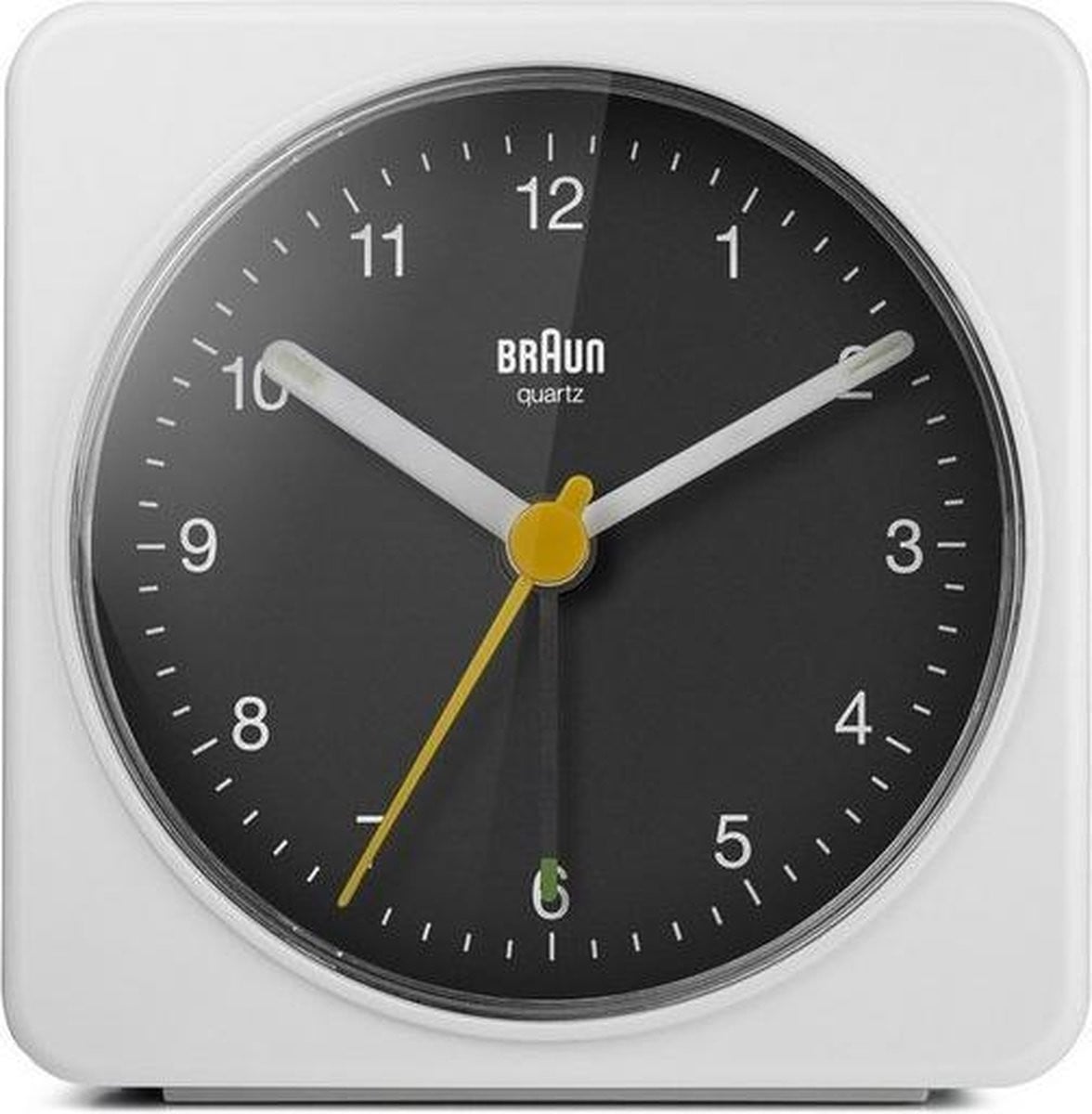 Braun BC03WB Analoge Wekker - Wit - Zwart