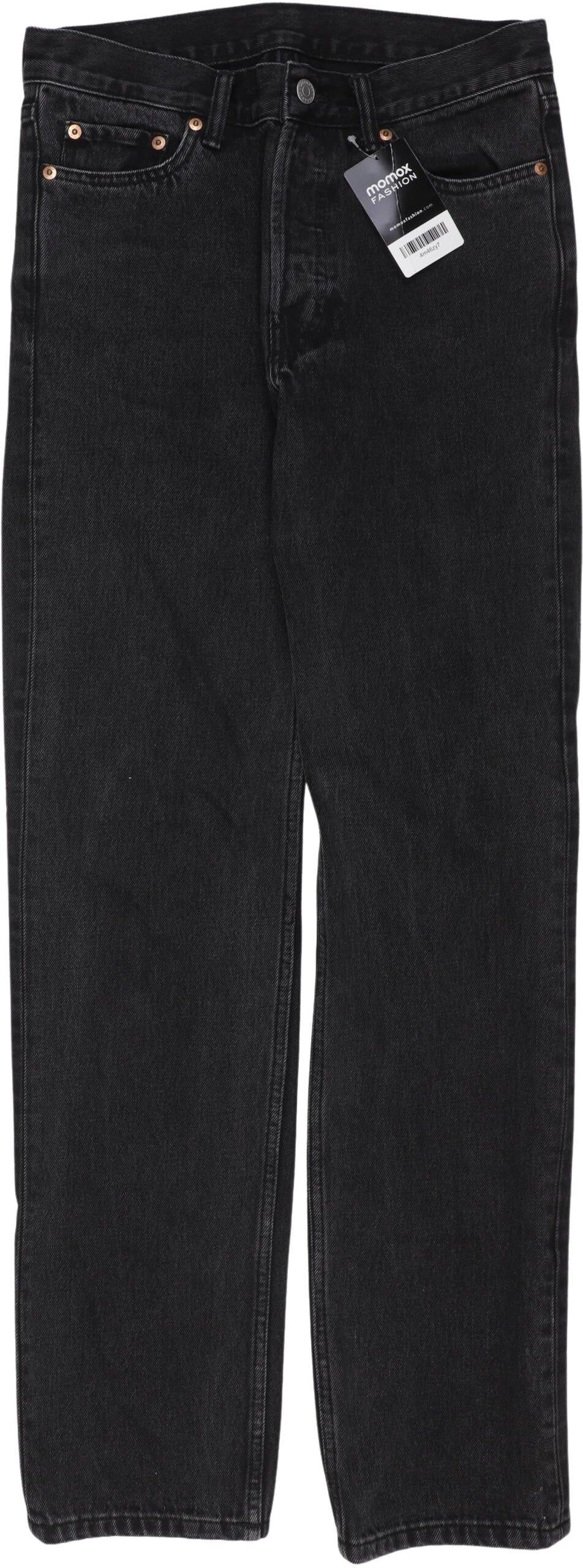 Weekday Herren Jeans, Schwarz, Gr. W27, Baumwolle - Second Hand