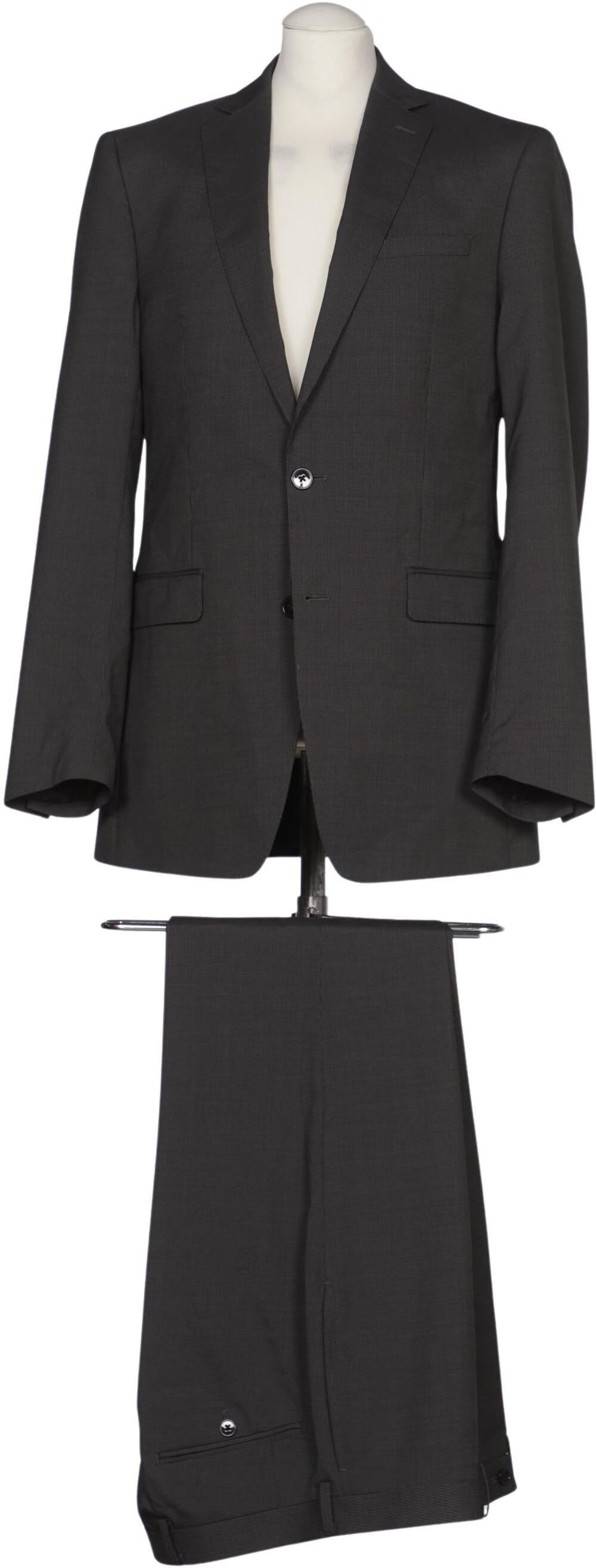 Calvin Klein Herren Anzug, Grau, Gr. L, Wolle - Second Hand