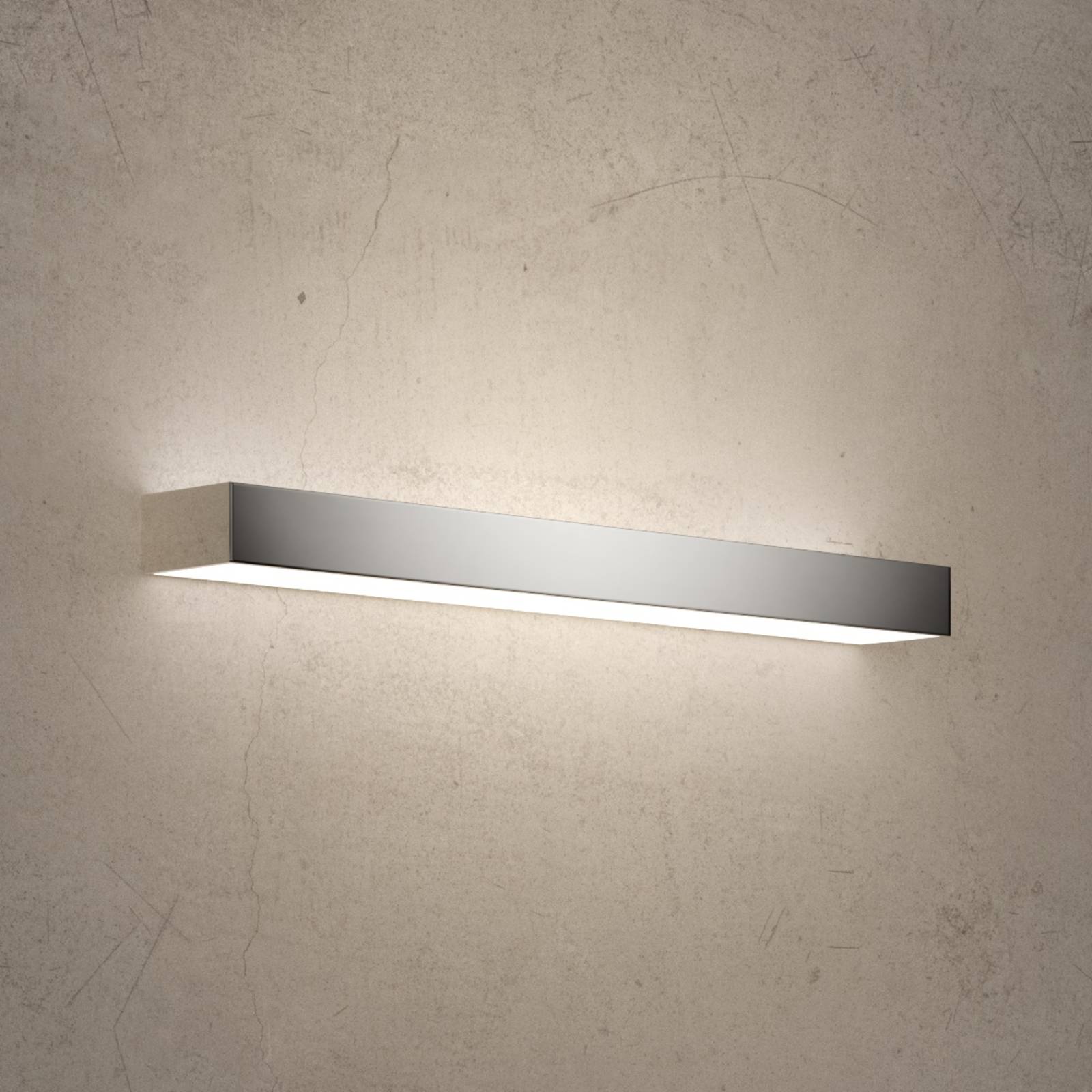 Helestra Wandlampe Theia, chrom / silber, für Badezimmer, Metall, Modern, LED Wandleuchte, Wandlampe Innen