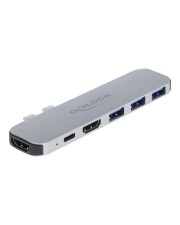 Delock Dockingstation für MacBook Dual HDMI 4K PD Hub Lade-/Dockingstation (87753)