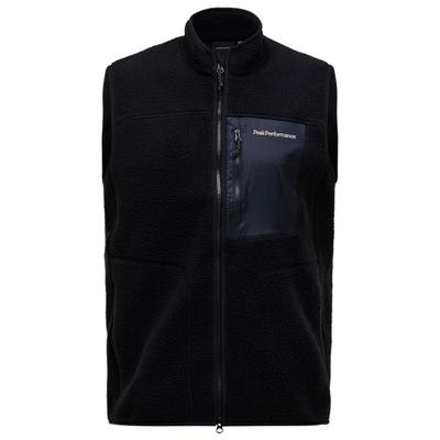 Peak Performance - Naturerush Pile Vest - Fleeceweste Gr S schwarz