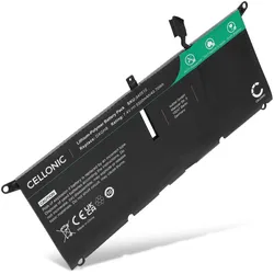 Cellonic Akku für Dell XPS 13 9370, 7390, 9380, Latitude 7400 2-in-1, Inspiron 14 (5500 mAh), Notebook Akku, Schwarz