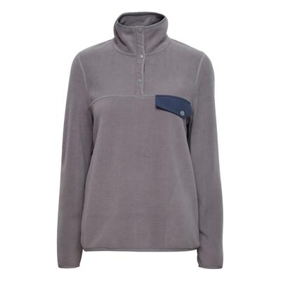 Fleecejacke OXMO "Fleecejacke OXNyfine", Damen, Gr. XL, grau (pewter), Obermaterial: 100% Polyester PES., Jacken Fleecejacke
