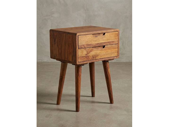 KADIMA DESIGN Nachttisch Retro-Nachtschrank mit viel Stauraum & stilvollem Design