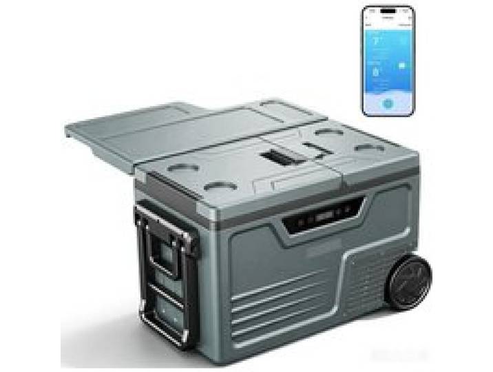 Glacière Électrique 48L Foursun TAW 45D Double Zone Bluetooth APP Table Pliable Intégrée Modes MAX/ECO Camping & Voyage