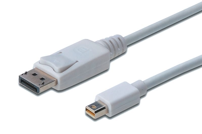 DIGITUS Displayport 1.1a Kabel 2m mini DP zu DP St./St. weiss