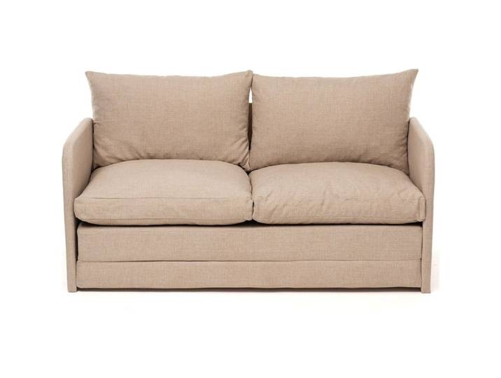 Canapé convertible 2,5 places en lin beige
