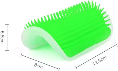 Inspire Curations CornerEase Wall Mount Cat Scratcher & Self Grooming Toy green