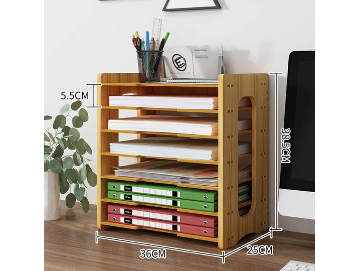 Support de fichiers multicouche, bibliothèque verticale de bureau, boîte de rangement de fichiers, boîte de rangement de bureau, support de rangement de Classification, fournitures de bureau