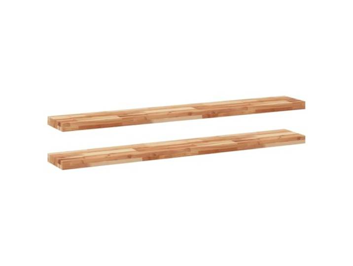 HKTMGDNG Schweberegal 2er Set 160x20x4cm Akazie Massivholz Wandboard Elegantes 2er Set Wandboards aus geöltem Akazienholz für stilvolle Dekoration in Wohnzimmer, Schlafzimmer und Küche.