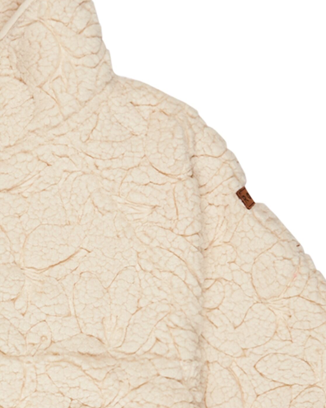 Fleecepullover ROXY "Blurry Cloud", Kinder, Gr. 4(101-108cm), beige (parchment), Obermaterial: 100% Polyester., Sweatshirts Fleecepullover