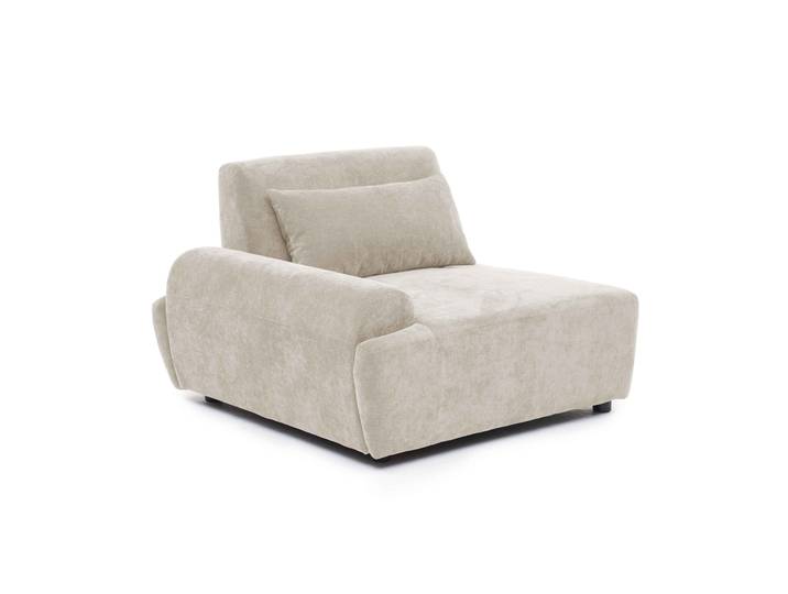 Rechter Sessel für modulares Sofa aus stoff mit Kissen verstellbare Rückenlehne
