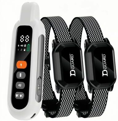 Uplift Picks TrainPro Waterproof Remote Dog Training Collar For Large Range Control white 2 Pcs