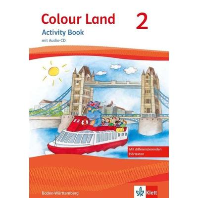 Colour Land. Für den Beginn ab Klasse 1. Ausgabe 2016. Activity Book mit Audio-CD und Bildkarten 2. Schuljahr, Set von , Klett Schulbuchverlag,
