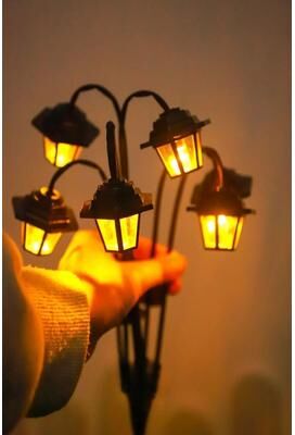 Uplifted Finds Solar Powered Retro Lantern 6 LED Decorative Outdoor Light Solar Powered Retro Lantern 6 LED Decorative Outdoor Light