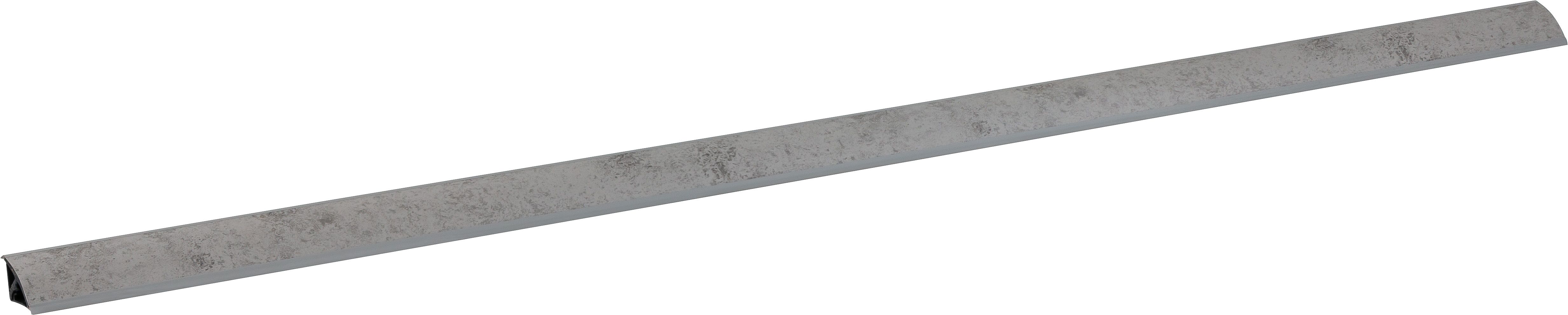 Abschlussleiste KOCHSTATION "Wandabschlussleisten", grau (beton hell), 300cm, MDF-Trägerplatte, Wandabschlussleisten, in verschiedenen Breiten, Stärke 3,1 cm