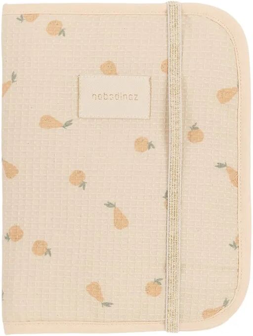 Nobodinoz Protège carnet de santé Poema Fruits Ocre taille unique