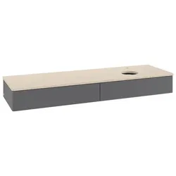 Villeroy & Boch Antao Waschtischunterschrank 1600x190x500mm K16153GK mit Struktur FK/AP: GK/3