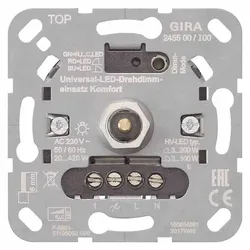 Gira Dimmer, Dreh-/Druckknopf, LED, Universal, Unterputz,