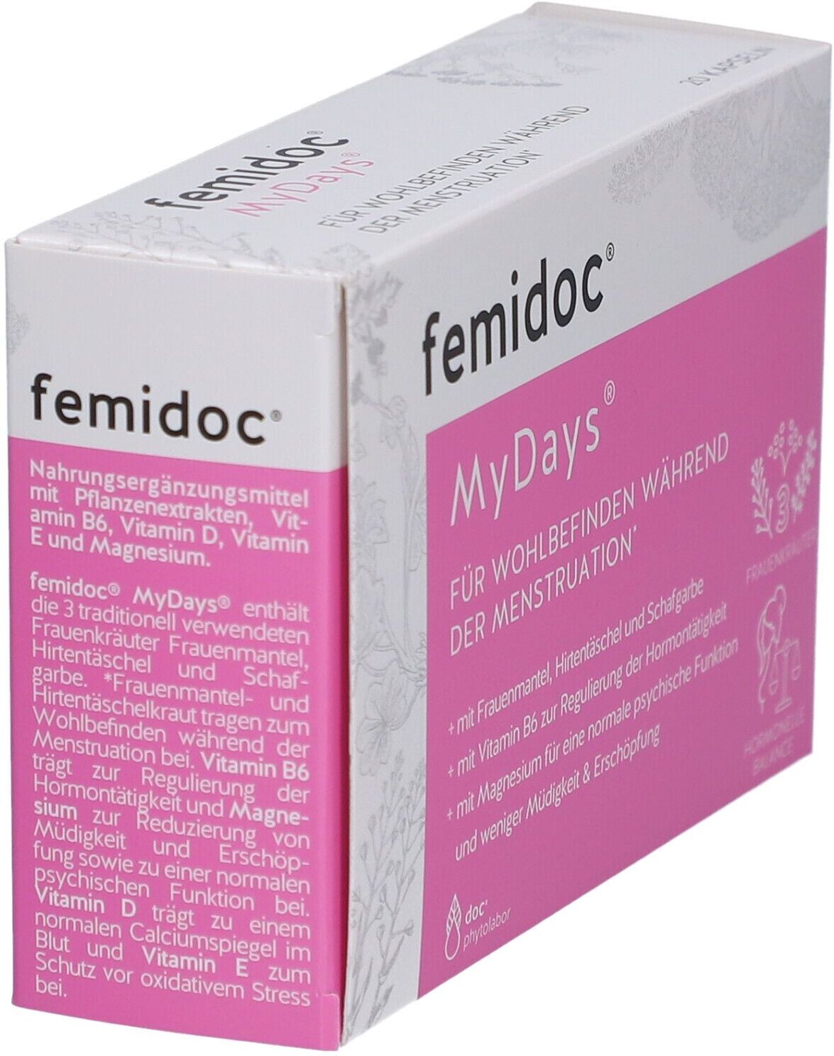 Femidoc MyDays für die Menstruation Kapseln 20 St