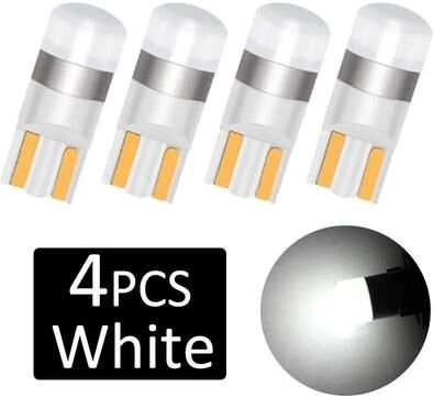 Inspired Living 4 Pack T10 W5W 3030 SMD 6000K White LED Interior Dome Bulbs white 4pcs