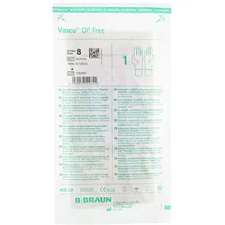 B. Braun Vasco OP Free Einmalhandschuhe Polyisopren naturweiß steril 40 Paar - 8 2 St