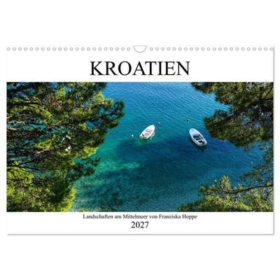 Kroatien - Landschaften am Mittelmeer (Wandkalender 2027 DIN A3 quer), CALVENDO Monatskalender