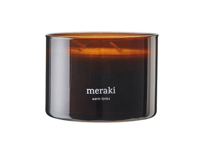 Meraki - Duftkerze, Ø 10 cm, Warm tonka
