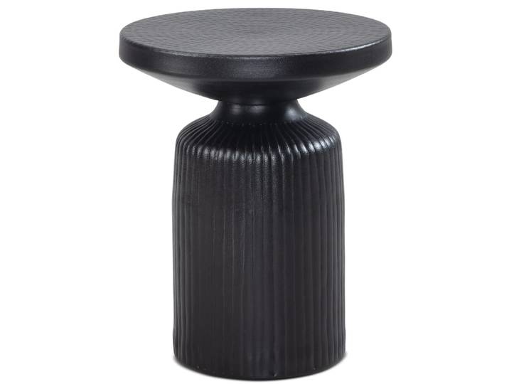 Table d'appoint en aluminium, noir