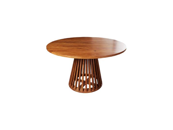 Runder Massivholz Design Esstisch „Maison la Nuit“ Akazienholz Nautral Ø 130 cm Invicta Interiors