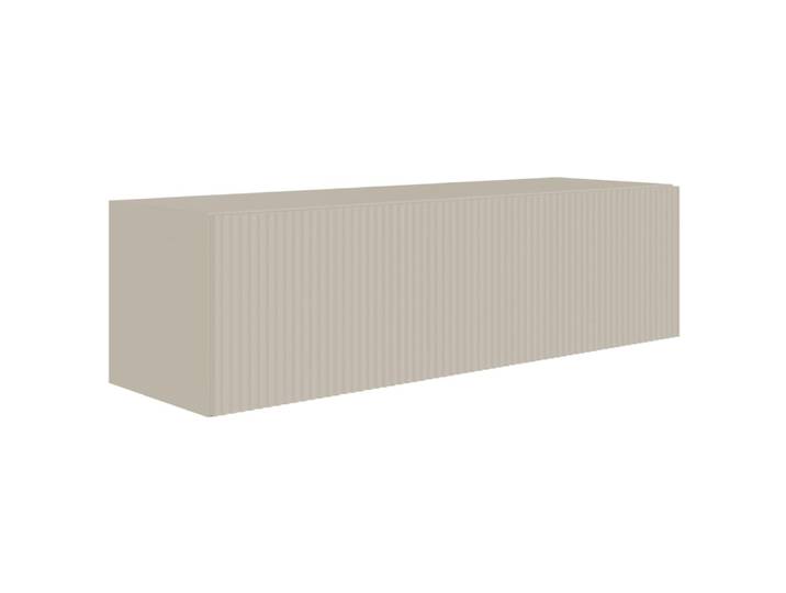 Meuble tv mural 1 porte, beige gris, 100 cm