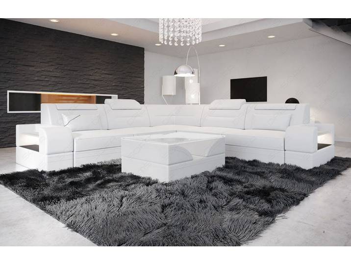 Mini Ecksofa Trivento L-Form in Leder