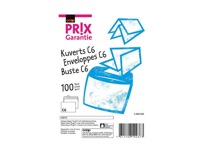Prix Garantie Kuvert C6 100 Stück