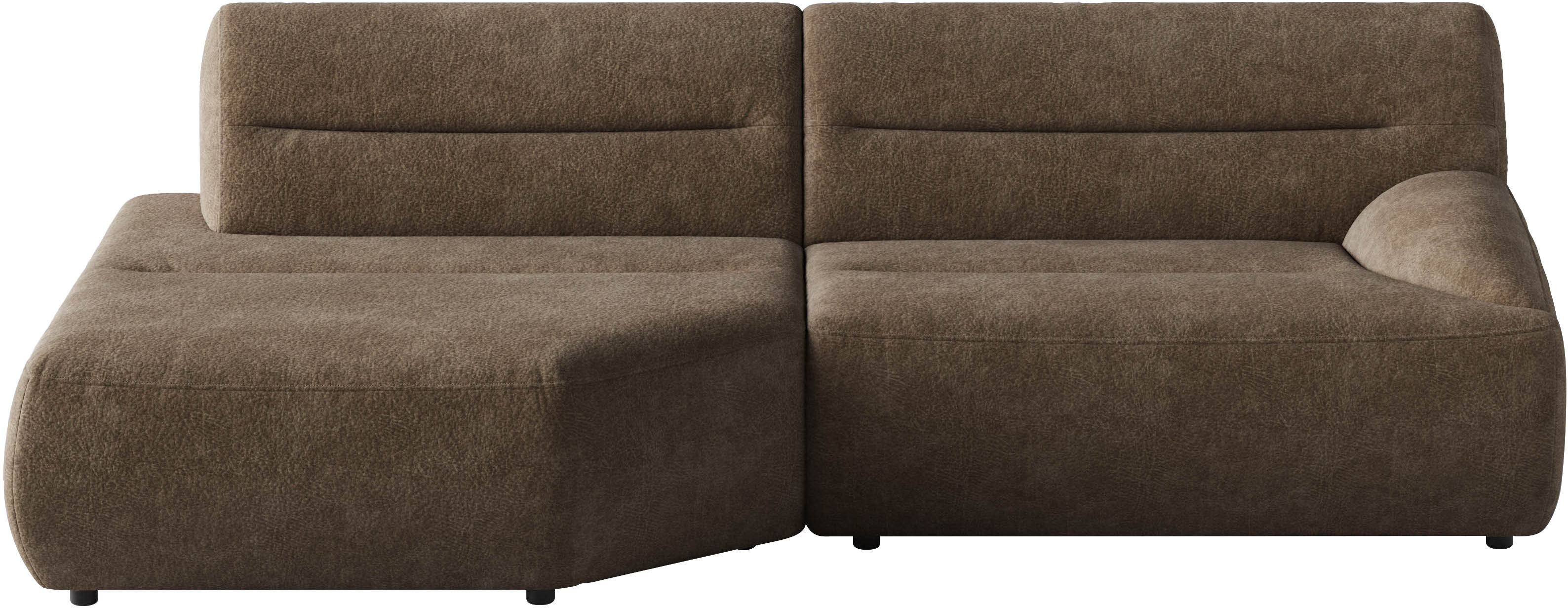 Ecksofa SIT & MORE "Scrabble", braun, B:260cm H:80cm T:130cm, 100% Polyester, Sofas, Ecksofa, Modernes Design in verschiedenen Stoffarten