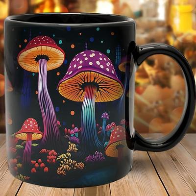 Pilz-Fantasie-Tasse - trippiges, nebliges Naturdesign, perfektes Geschenk für Naturliebhaber und Fantasy-Fans