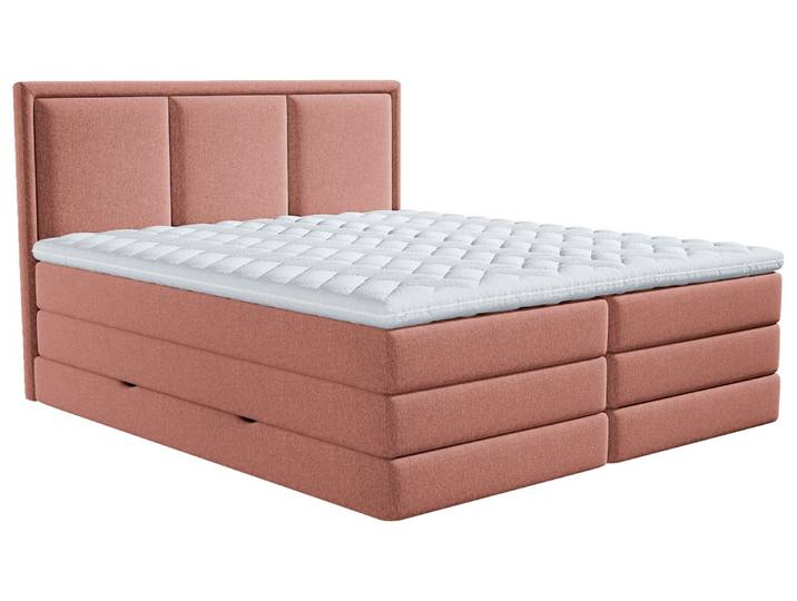 XORA Boxspringbett SWING, rosa, Stoff