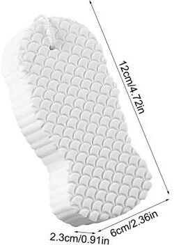 USA Free Shipping Shop GlowRenew Magic Exfoliating Bath Sponge For Smooth Skin And Deep Body Cleansing white