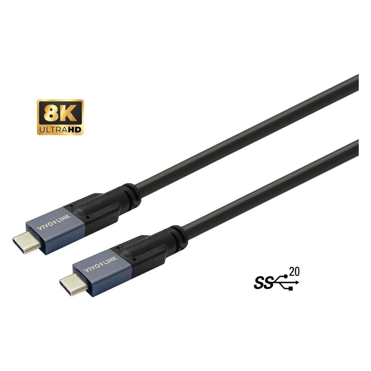 Vivolink USB-C to USB-C Cable 10m (10 m, USB 2.0) (PROUSBCMM10)